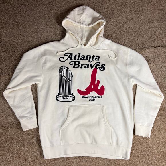 SAMPLE Red Letters Atlanta Braves 2021 World Series Men’s Sz XL - Picture 1 of 6